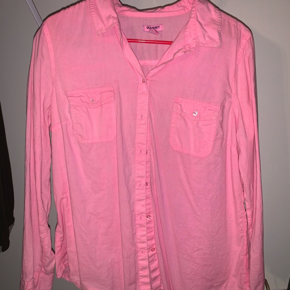 Pink Button down
